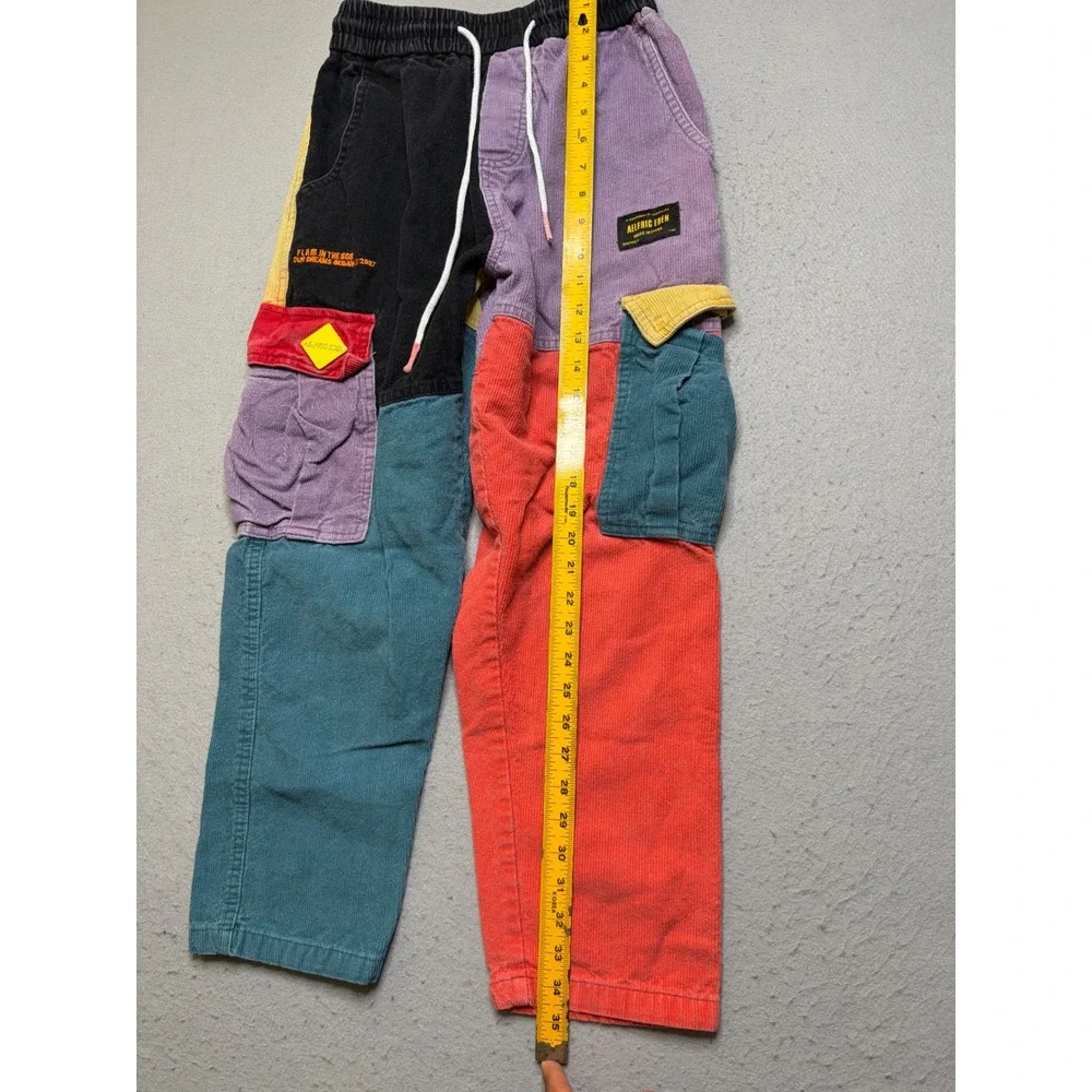 Aelfric Eden Cargo Pants Women S Multicolor Patchwork Corduroy Y2K Streetwear